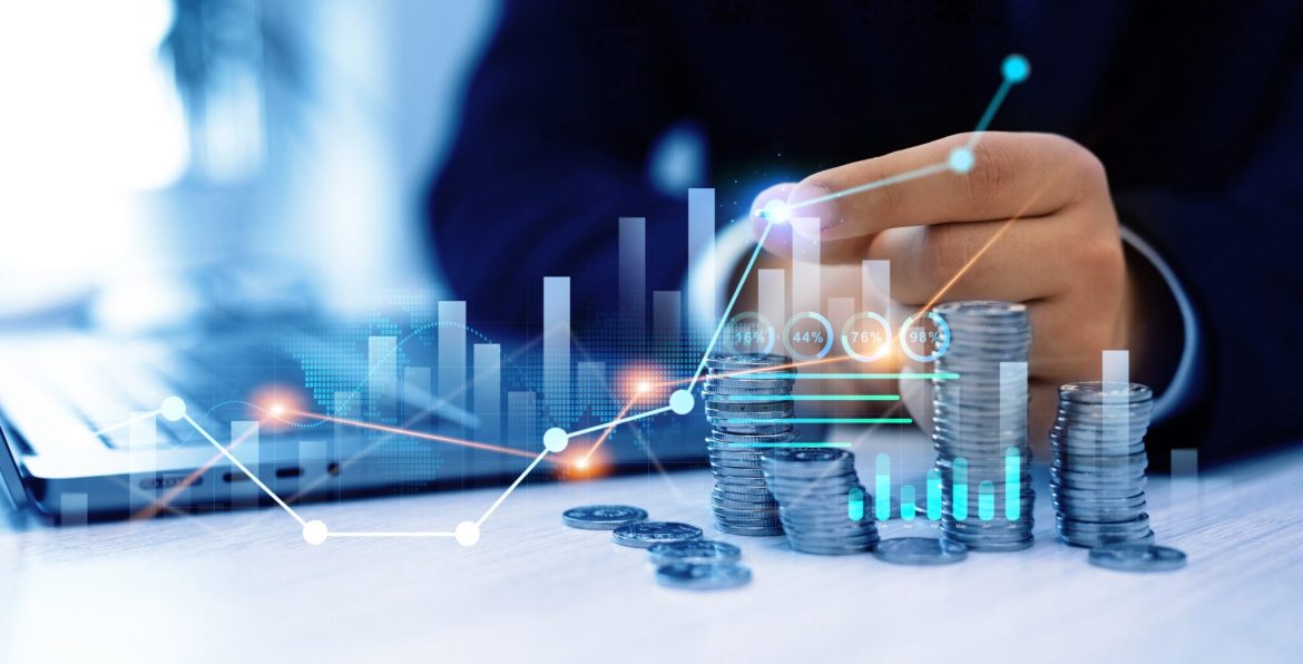 Money,Business,Financial,Graph,Diagram,Of,Coin.,Financial,Growth,Data